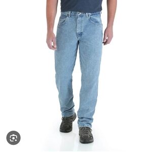 Wrangler Blue Ridge Light Stonewash Work Jeans 36x30